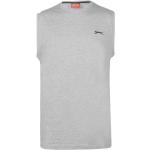 Graue Bestickte Casual Slazenger T-Shirts aus Baumwolle für Herren Größe XL 
