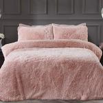 Reduzierte Pinke Moderne Bettwäsche Sets & Bettwäsche Garnituren aus Kunstfell 