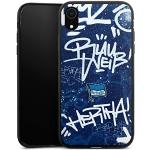 Schwarze DeinDesign Hertha BSC iPhone XR Cases Art: Slim Cases mit Graffiti-Motiv mit Bildern aus Silikon 