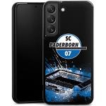 DeinDesign Slim Case extra dünn kompatibel mit Samsung Galaxy S22 Silikon Handyhülle schwarz Hülle Offizielles Lizenzprodukt SC Paderborn 07 Stadion