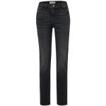 Schwarze TCHIBO Nachhaltige Slim Fit Jeans mit Reißverschluss aus Baumwolle für Damen Größe S 