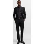 Schwarze Unifarbene HUGO BOSS BOSS Businesskleidung aus Wolle für Herren 