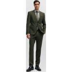 Dunkelgrüne Unifarbene HUGO BOSS BOSS Businesskleidung aus Wolle für Herren Größe XL 