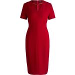 Rote Business HUGO BOSS BOSS Mini V-Ausschnitt Minikleider & kurze Kleider aus Baumwolle für Damen Größe XS 