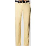 Gelbe Unifarbene McNeal Chino mit Gürtel aus Baumwolle für Herren Größe XL 