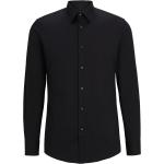 Schwarze HUGO BOSS BOSS Slim Fit Hemden aus Baumwollmischung für Herren 