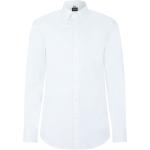 Weiße Elegante HUGO BOSS BOSS Slim Fit Hemden aus Baumwolle für Herren für den für den Frühling 