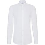 Weiße Elegante HUGO BOSS BOSS Leinenhemden aus Leinen für Herren 