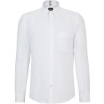 Weiße HUGO BOSS BOSS Button Down Kragen Slim Fit Hemden aus Baumwolle für Herren Größe 3 XL 