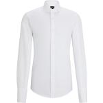 Weiße HUGO BOSS BOSS Bio Hemden mit Umschlagmanschette aus Baumwolle für Herren 