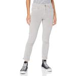 Reduzierte Graue Opus Emily Slim Fit Jeans aus Baumwolle für Damen Größe M - versandkostenfrei 