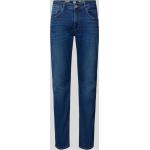 Petrolfarbene Petrol Industries Slim Fit Jeans mit Reißverschluss aus Baumwollmischung für Herren Größe XXL 