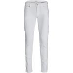 Weiße Unifarbene Jack & Jones Slim Fit Jeans aus Denim für Herren 
