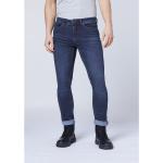 Blaue 5-Pocket Jeans mit Reißverschluss aus Baumwollmischung für Herren Übergrößen Große Größen 