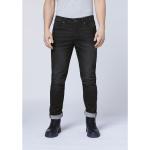 Schwarze 5-Pocket Jeans mit Reißverschluss aus Baumwollmischung für Herren Größe XL Große Größen 