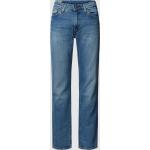 Blaue LEVI'S 511 Slim Fit Jeans mit Reißverschluss aus Denim für Herren 