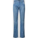 Hellblaue MAC Jeans Arne Slim Fit Jeans mit Reißverschluss aus Baumwollmischung für Herren Größe XXL 