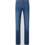 Blaue Vintage MAC Jeans Arne Slim Fit Jeans mit Reißverschluss aus Baumwollmischung für Herren Größe XXL 