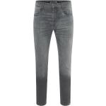 Hellgraue Vintage MAC Jeans Arne Slim Fit Jeans mit Reißverschluss aus Baumwollmischung für Herren 