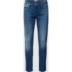 Dunkelblaue Only & Sons Slim Fit Jeans mit Reißverschluss aus Baumwollmischung für Herren Größe XXL 