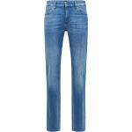 Blaue HUGO BOSS BOSS Delaware Slim Fit Jeans mit Reißverschluss aus Baumwollmischung für Herren 