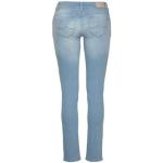 Slim-fit-Jeans PEPE JEANS "NEW BROOKE" blau (hellblau, light) Damen Jeans mit 1-Knopf Bund und Reißverschlusstasche