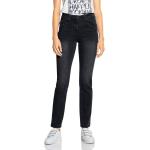 Reduzierte Schwarze CECIL Toronto Slim Fit Jeans für Damen Größe XS Weite 26, Länge 32 - versandkostenfrei 