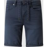 Marineblaue Garcia Jeans-Shorts aus Baumwollmischung für Herren 