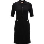 Schwarze Kurzärmelige HUGO BOSS BOSS Mini Minikleider & kurze Kleider mit Reißverschluss aus Viskose für Damen Größe XS 