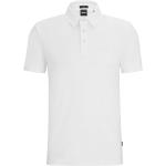 Weiße HUGO BOSS BOSS Bio Herrenpoloshirts & Herrenpolohemden aus Baumwolle Größe 3 XL 