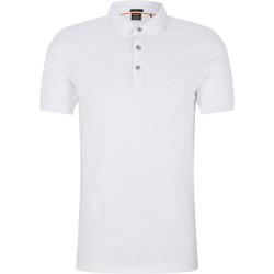 Slim-Fit Poloshirt aus Stretch-Baumwolle mit Logo-Aufnäher
