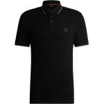 Schwarze HUGO BOSS BOSS Herrenpoloshirts & Herrenpolohemden aus Baumwolle Größe 4 XL 