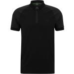 Schwarze HUGO BOSS BOSS Herrenpoloshirts & Herrenpolohemden mit Reißverschluss aus Baumwolle Größe 3 XL für den für den Frühling 