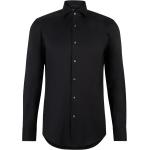 Schwarze Elegante HUGO BOSS BOSS Slim Fit Hemden aus Baumwollmischung für Herren 