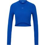 Blaue HUGO BOSS HUGO Asymmetrische Asymmetrische Pullover aus Polyamid für Damen Größe XS 