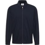 Marineblaue Unifarbene Eterna Kentkragen Hemden mit Kent-Kragen mit Reißverschluss aus Baumwolle für Herren Größe L 