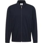 Marineblaue Unifarbene Eterna Kentkragen Hemden mit Kent-Kragen mit Reißverschluss aus Baumwolle für Herren Größe XXL 