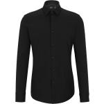Schwarze HUGO BOSS BOSS Slim Fit Hemden aus Baumwollmischung für Herren 