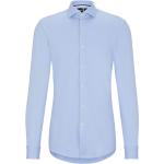 Hellblaue HUGO BOSS BOSS Slim Fit Hemden aus Baumwollmischung für Herren 