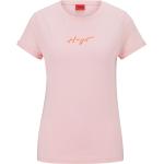 Hellrosa HUGO BOSS HUGO Nachhaltige T-Shirts aus Jersey für Damen Größe L 
