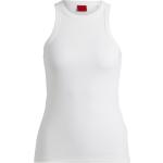 Weiße HUGO BOSS HUGO Nachhaltige Tank-Tops aus Baumwollmischung für Damen Größe XS für den für den Sommer 