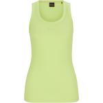Hellgrüne HUGO BOSS BOSS Nachhaltige U-Ausschnitt Feinripp-Unterhemden aus Baumwolle für Damen Größe XS 