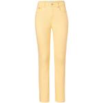 Reduzierte Gelbe TCHIBO Bio Slim Fit Jeans mit Reißverschluss aus Baumwolle für Damen Größe M 