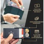 Grüne slimpuro Mini Geldbörsen mit RFID-Schutz 