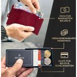 Rote slimpuro Mini Geldbörsen mit RFID-Schutz 