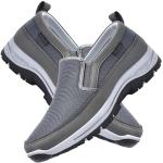 Graue Slip-on Sneaker mit Schnürsenkel leicht für Herren Größe 39 für den für den Winter 