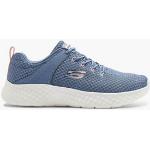 Blaue Skechers Slip-on Sneaker ohne Verschluss aus Textil für Damen Größe 40 