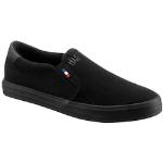 Schwarze H.I.S Slip-on Sneaker ohne Verschluss aus Textil für Herren Größe 45 