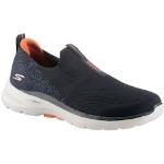 Reduzierte Marineblaue Skechers Go Walk 6 Low Sneaker ohne Verschluss aus Textil für Herren Größe 48 für den für den Sommer 
