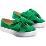 Grüne Slip-on Sneaker ohne Verschluss für Damen Größe 39 